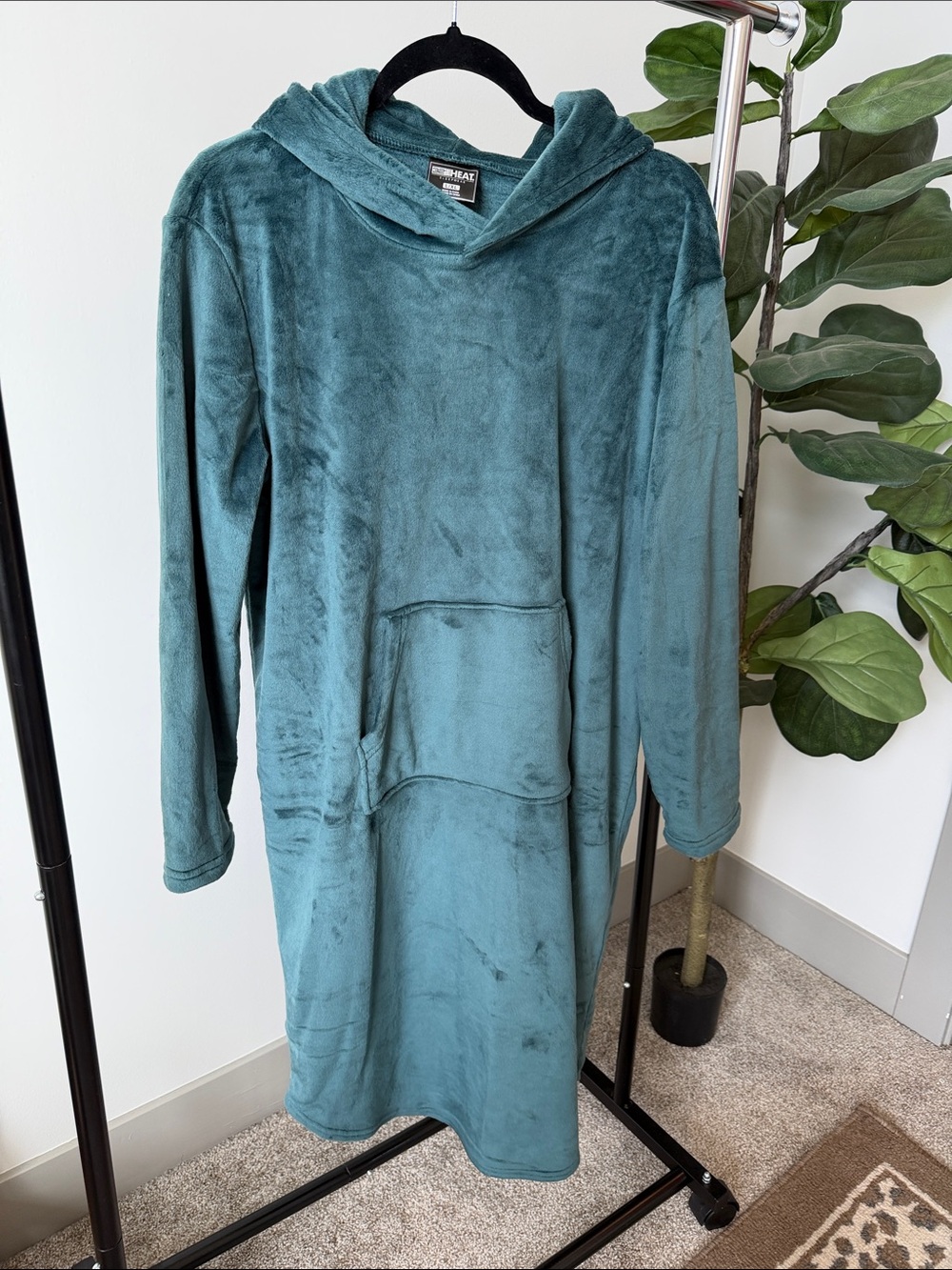 32 Degrees Teal Plush Hooded Loungewear